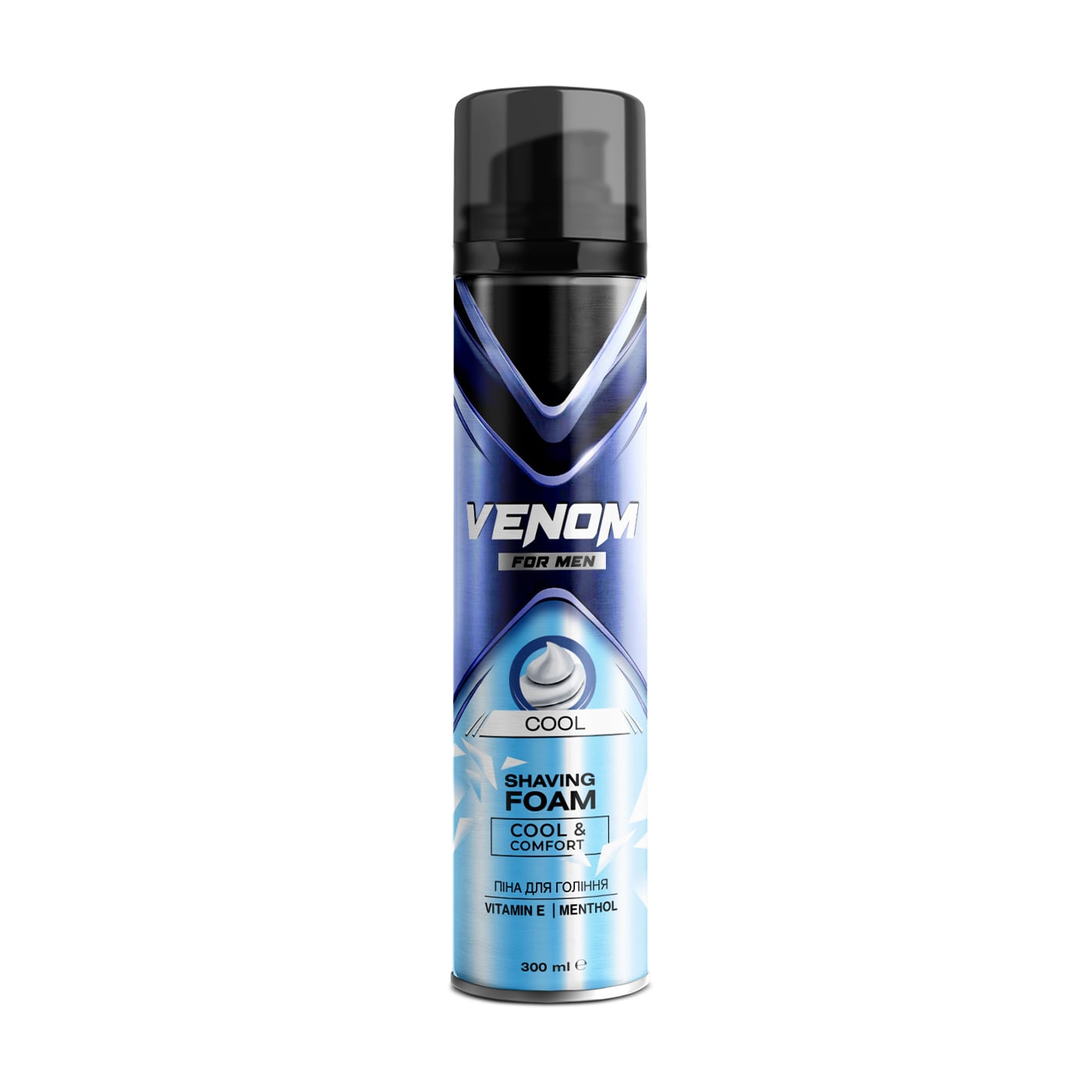 Чоловіча піна для гоління Venom Cool Shaving Foam з ментолом, 300 мл